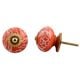 Orange Flower Cabinet Knob